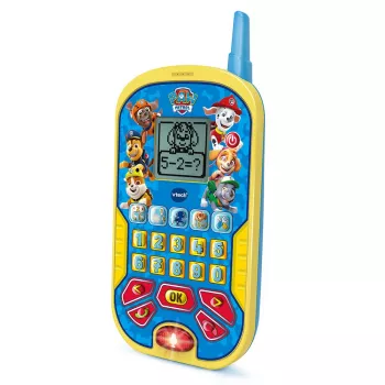 Telefono per bambini VTech PAW Patrol cellulare didattico — per bambini da 2 anni, blu/giallo, 140 g