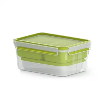 Portapranzo EMSA CLIP & GO XL 2.3 L verde, trasparente 1 pezzo