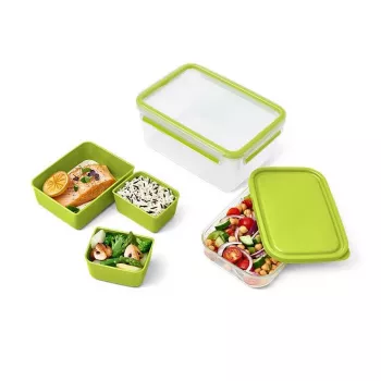 Portapranzo EMSA CLIP & GO XL 2.3 L verde, trasparente 1 pezzo