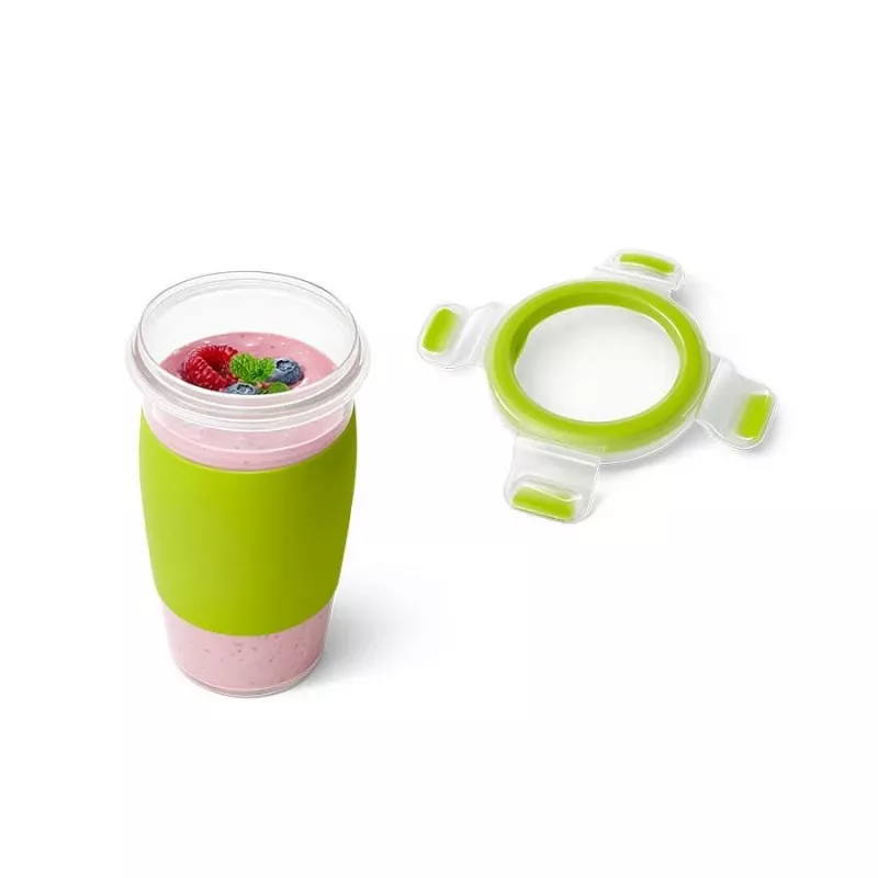 Portapranzo EMSA CLIP & GO 0,45 l plastica verde, trasparente 1 pz.