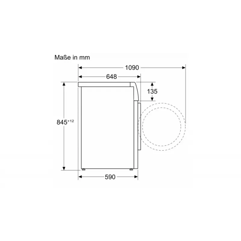 Bosch Serie 8 WGB244A40 lavatrice a carica frontale, 9 kg, 1400 giri/min, i-Dos, bianco/nero