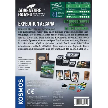 Kosmos Adventure Games - Expedition Azcana gioco da tavolo viaggio/avventura