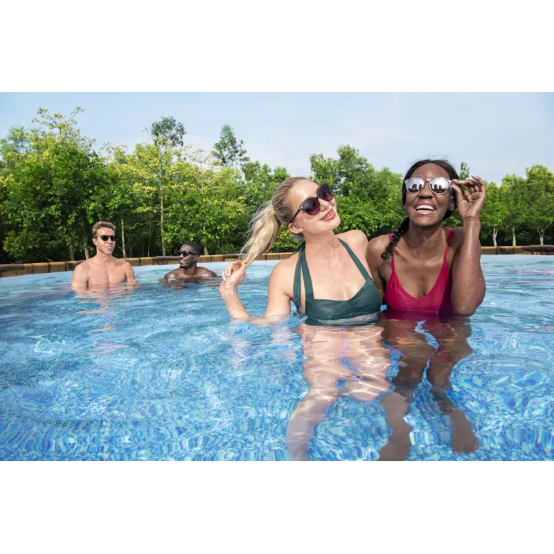 Bestway 56977 piscina autoportante con struttura in acciaio rotonda 23062 L marrone