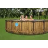 Bestway 56977 piscina autoportante con struttura in acciaio rotonda 23062 L marrone