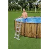 Bestway 56977 piscina autoportante con struttura in acciaio rotonda 23062 L marrone