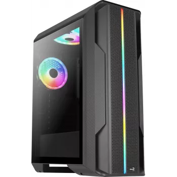 Aerocool SPLINTER DUO case gaming ATX 3 ventole ARGB 12 cm + frontale in mesh