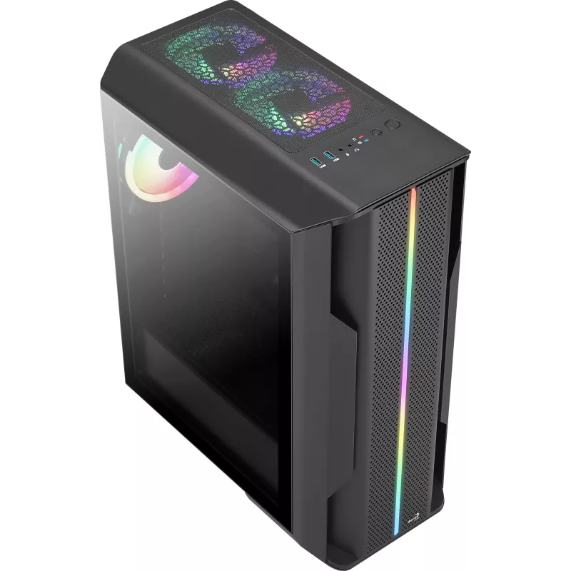 Aerocool Splinter Duo-G-BK-v1 case ATX Mid Tower, vetro temperato, nero