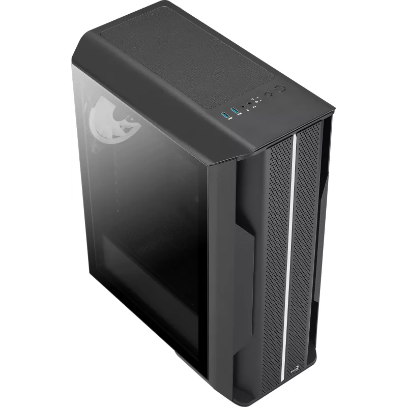 Aerocool Splinter Duo-G-BK-v1 case ATX Mid Tower, vetro temperato, nero