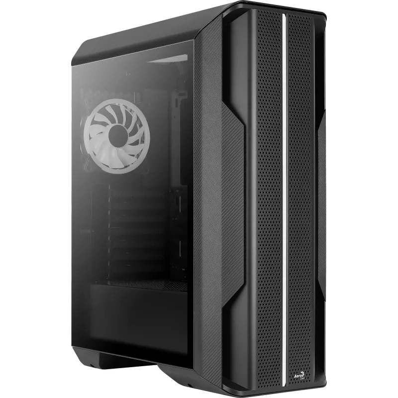 Aerocool Splinter Duo-G-BK-v1 case ATX Mid Tower, vetro temperato, nero