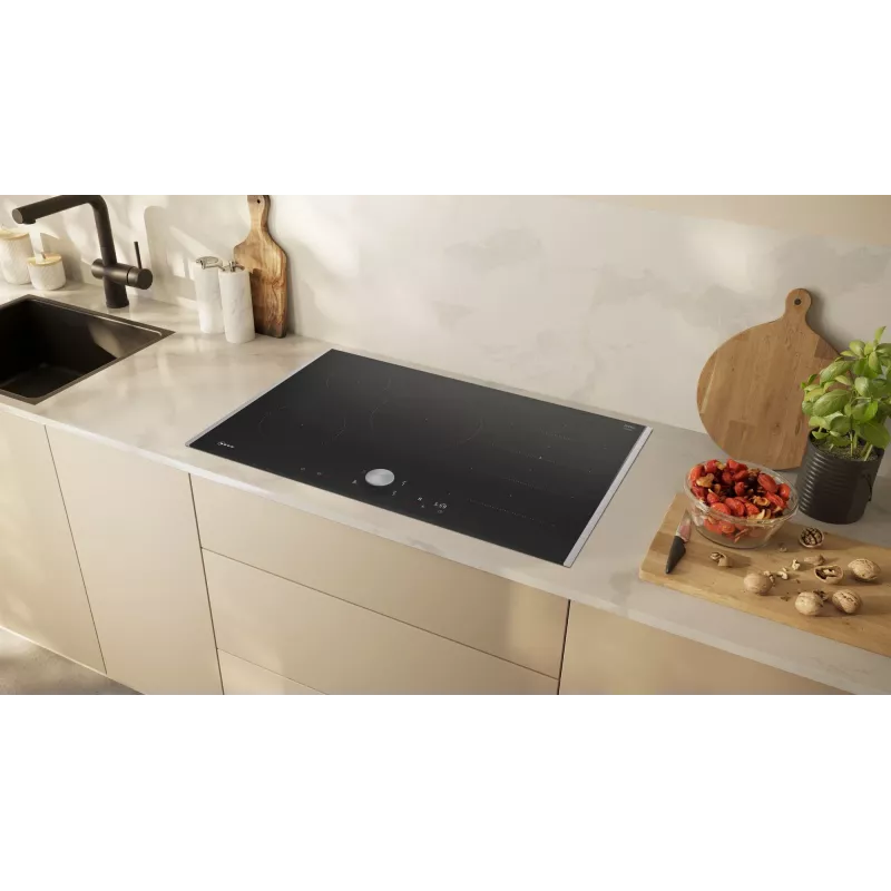 Neff N 90 Black piano cottura a induzione da incasso 80 cm 5 zone