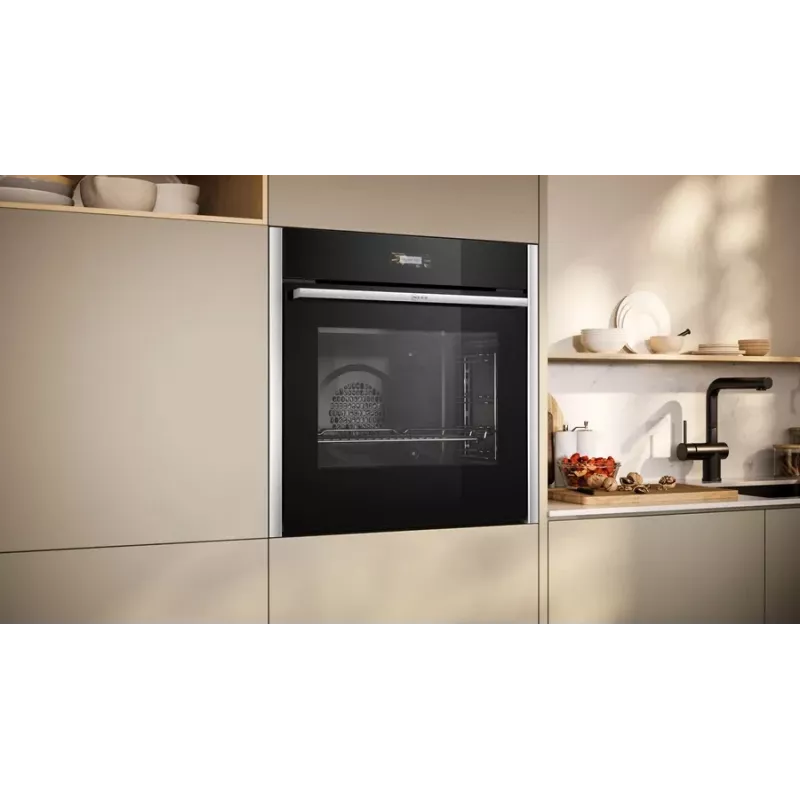 Neff N 70 B24CR71N0 Forno 71 L nero, acciaio inox