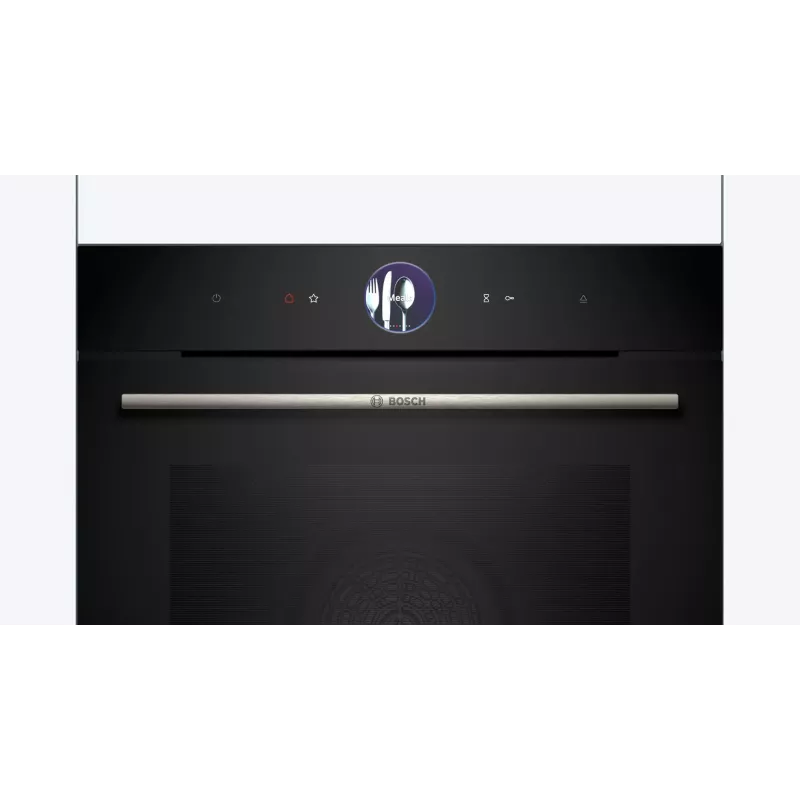 Bosch Serie 8 HRG7764B1 forno da incasso, 60 cm, 71 l, A+, vapore, AirFry, pirolisi, Home Connect, nero