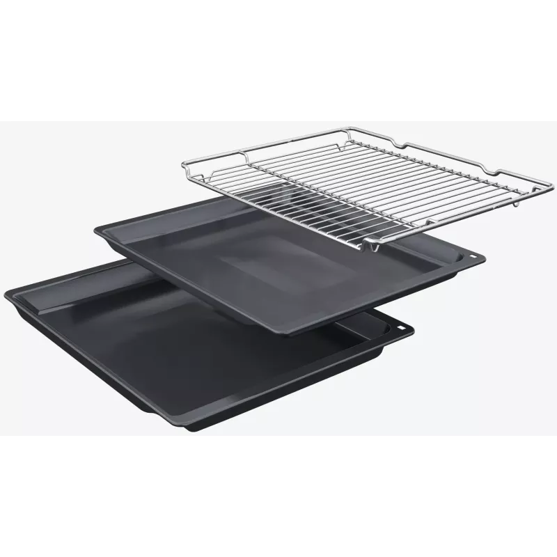 Bosch Serie 8 HRG7764B1 forno da incasso, 60 cm, 71 l, A+, vapore, AirFry, pirolisi, Home Connect, nero