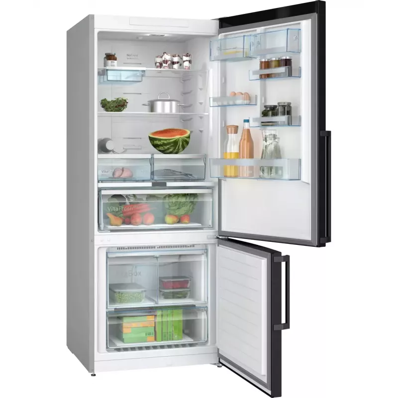 Bosch Serie 6 KGN76AXDR Frigo-congelatore combinato, libera installazione, 526 L, nero