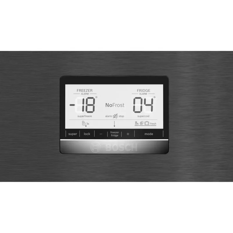 Bosch Serie 6 KGN76AXDR Frigo-congelatore combinato, libera installazione, 526 L, nero