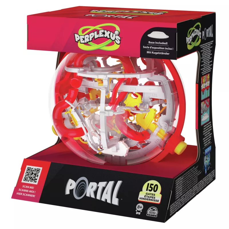 Giochi Perplexus Portal, labirinto sfera puzzle 3D, giocattolo antistress, sfera puzzle da viaggio per bambini con 150 ostacoli, per adulti e bambini dagli 8 anni