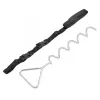Set di ancoraggi per trampolino HUDORA 65011 acciaio nero argento