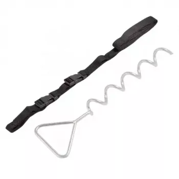 Set di ancoraggi per trampolino HUDORA 65011 acciaio nero argento