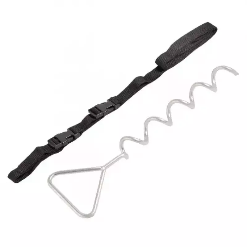 Set di ancoraggi per trampolino HUDORA 65011 acciaio nero argento