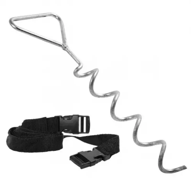 Set di ancoraggi per trampolino HUDORA 65011 acciaio nero argento