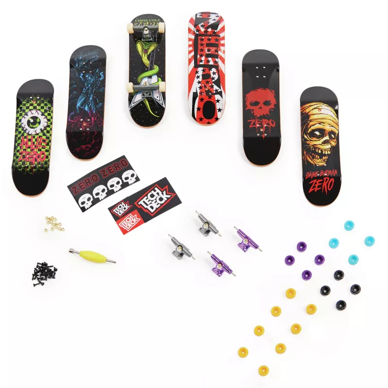 Tech Deck, Sk8shop Fingerboard Bonus Pack, mini skateboard da collezione e personalizzabili (stili possono variare)