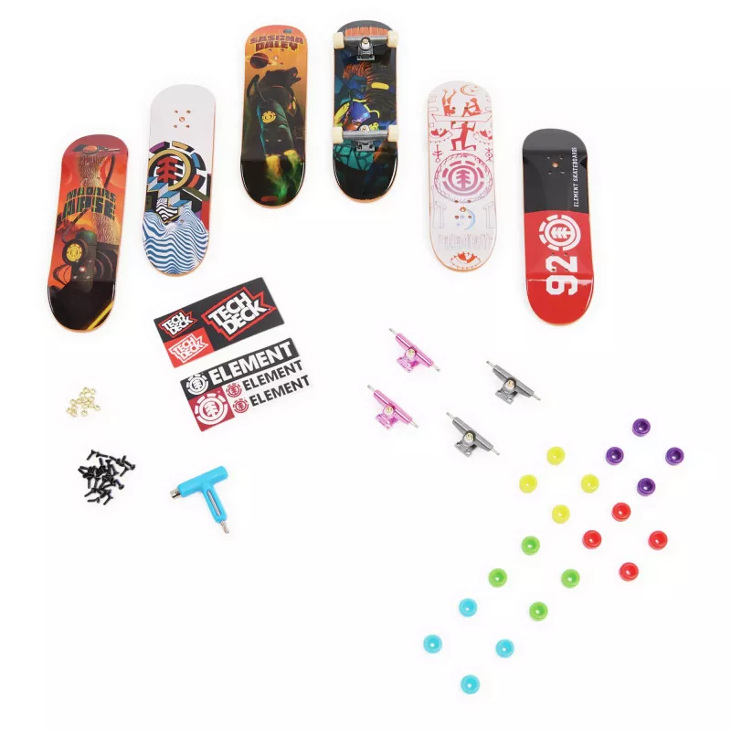Tech Deck, Sk8shop Fingerboard Bonus Pack, mini skateboard da collezione e personalizzabili (stili possono variare)