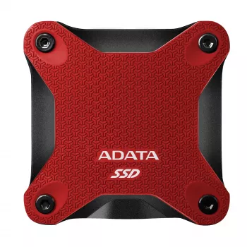 SSD esterno ADATA SD620 512 GB, USB 3.2 Gen 2 Micro-USB B, rosso, custodia in silicone