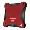 SSD esterno ADATA SD620 512 GB, USB 3.2 Gen 2 Micro-USB B, rosso, custodia in silicone
