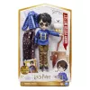 Wizarding World Harry Potter, set regalo bambola Harry Potter 8 inch con mantello mimetico e 5 accessori per bambole, giocattolo per bambini da 6 anni