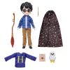 Wizarding World Harry Potter, set regalo bambola Harry Potter 8 inch con mantello mimetico e 5 accessori per bambole, giocattolo per bambini da 6 anni