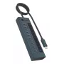Hub USB icybox IB-HUB1450-C31 — 10 porte, USB 3.2