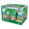 BRIO World 33649 Stazione centrale con distributore di biglietti, Verde/Grigio