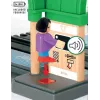 BRIO World 33649 Stazione centrale con distributore di biglietti, Verde/Grigio