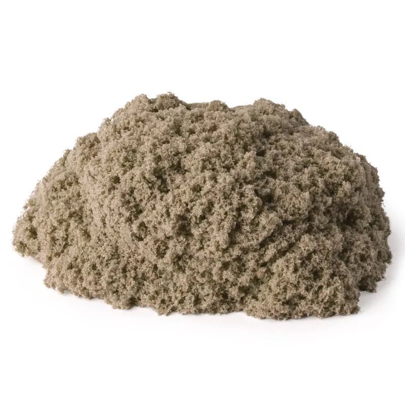 Kinetic Sand, 2 lb sabbia da gioco marrone, giocattolo sensoriale modellabile per bambini, sacchetto richiudibile (confezione può variare), per bambini dai 3 anni