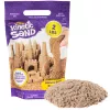 Kinetic Sand, 2 lb sabbia da gioco marrone, giocattolo sensoriale modellabile per bambini, sacchetto richiudibile (confezione può variare), per bambini dai 3 anni