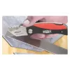 Bessey DBKPH-EU coltello multiuso pieghevole, impugnatura in ABS, nero/rosso