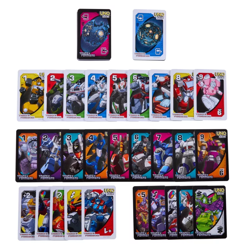 Games UNO Flip Transformers gioco di carte per bambini e serate in famiglia
