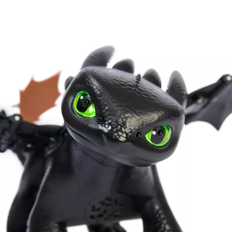 Figura interattiva del drago Sdentato con effetti luminosi e sonori — Spin Master Dragon Trainer