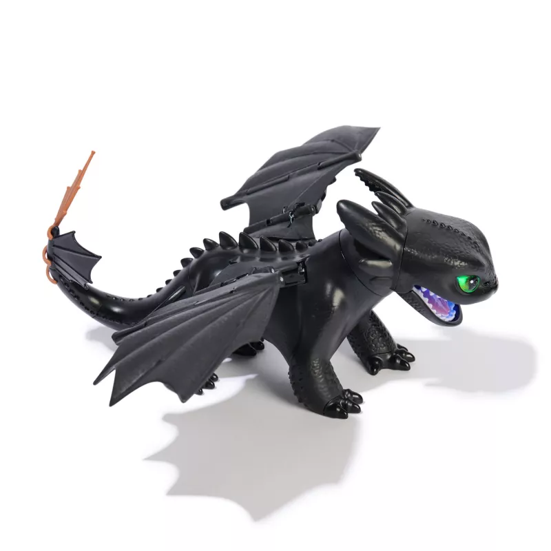 Figura interattiva del drago Sdentato con effetti luminosi e sonori — Spin Master Dragon Trainer