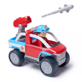 Veicolo giocattolo Spin Master Paw Patrol camion dei pompieri veicolo di soccorso di Ryder con lanciadroni e figura di Ryder