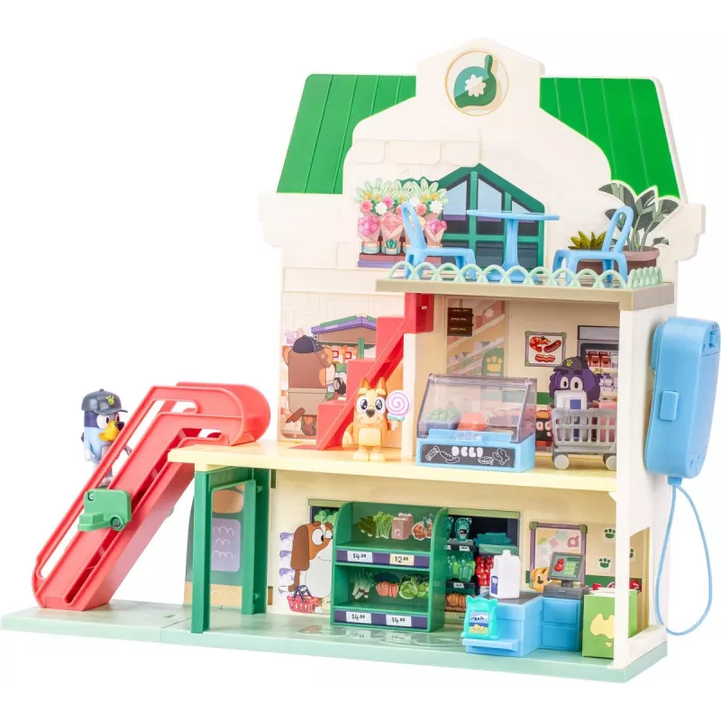 Set giocattolo Polesie MS18918 – Set della spesa a tema Bluey, con suono, batteria AAA, da 3 anni