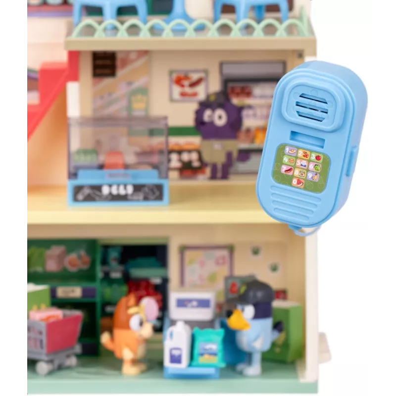Set giocattolo Polesie MS18918 – Set della spesa a tema Bluey, con suono, batteria AAA, da 3 anni