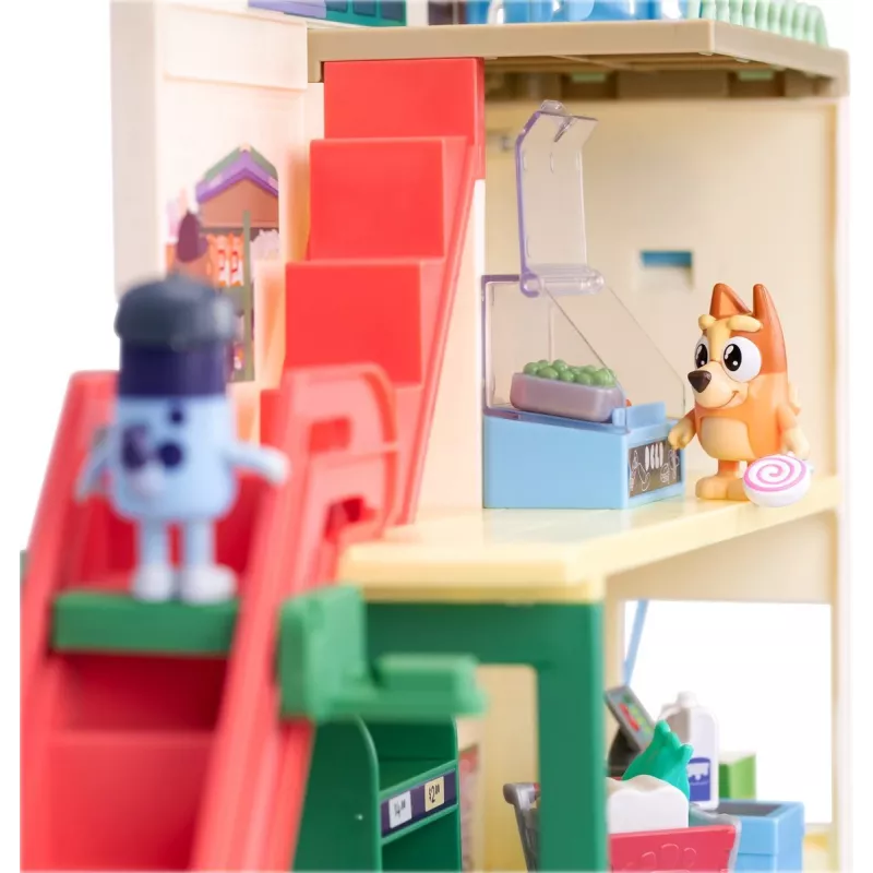Set giocattolo Polesie MS18918 – Set della spesa a tema Bluey, con suono, batteria AAA, da 3 anni