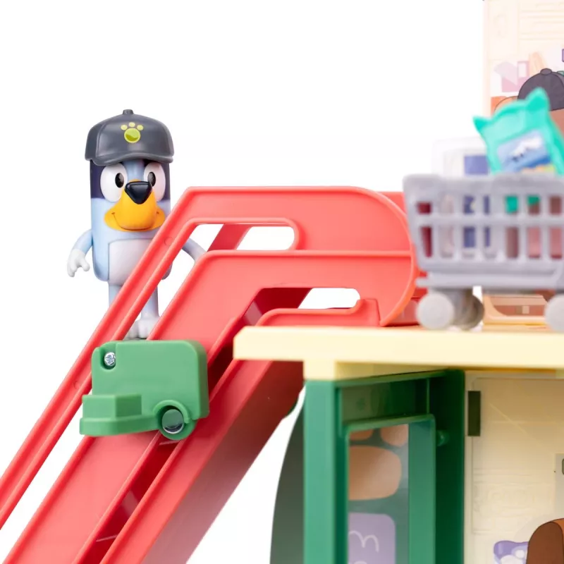 Set giocattolo Polesie MS18918 – Set della spesa a tema Bluey, con suono, batteria AAA, da 3 anni