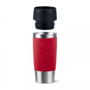 EMSA Travel Mug Classic N2020400 tazza da viaggio 360 ml nero, rosso, acciaio inox