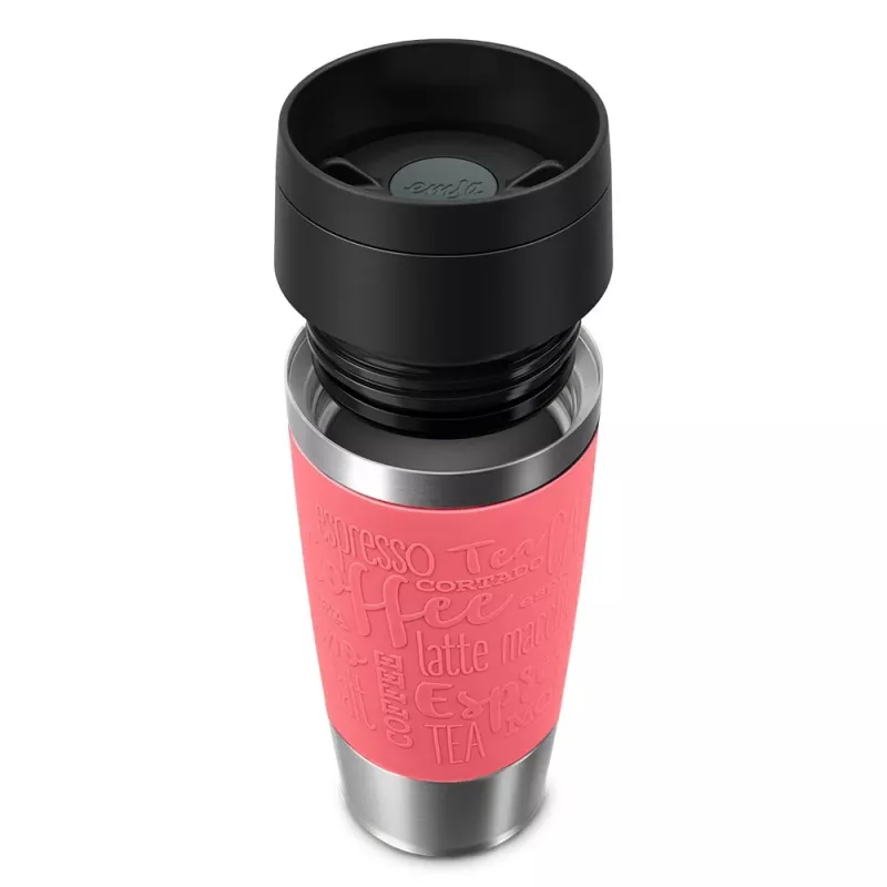 EMSA Travel Mug Classic 360 ml corallo tazza da viaggio in acciaio inox