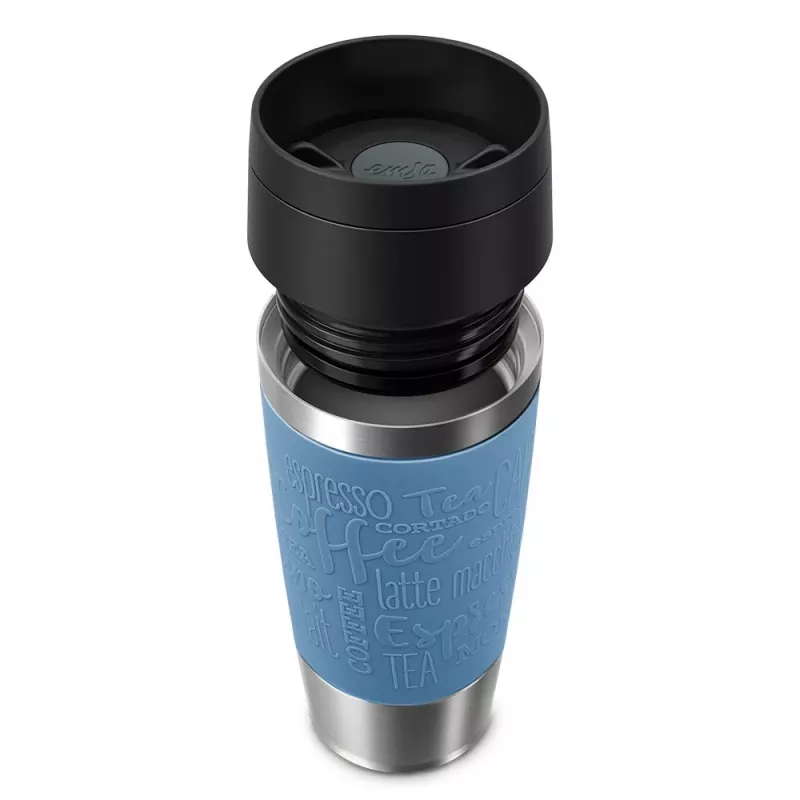 EMSA Travel Mug Classic 360 ml blu tazza da viaggio in acciaio inox
