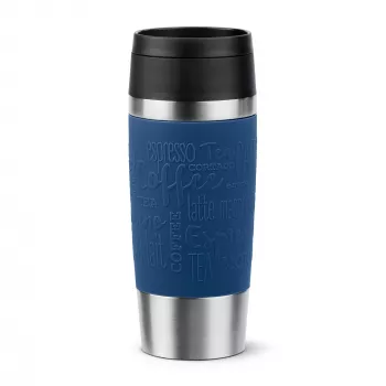 EMSA Travel Mug Classic N2020300 tazza da viaggio 360 ml nero, blu, acciaio inox acciaio inox