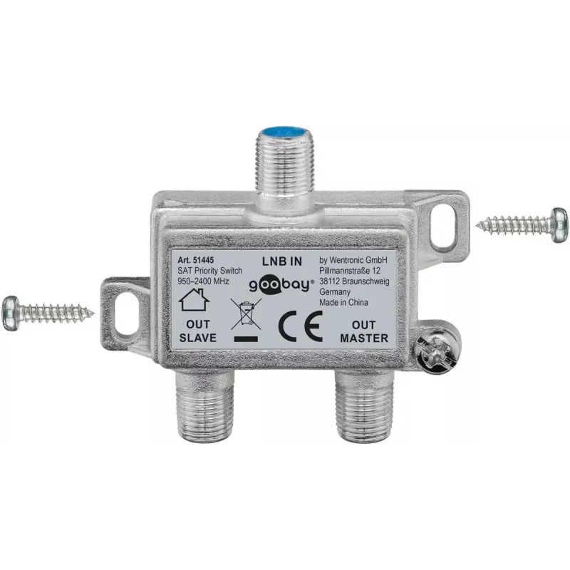 Splitter per cavi Goobay SAT Priority Splitter