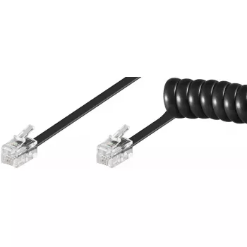 Cavo a spirale Goobay per cornetta telefonica 4 m RJ-10 RJ-10